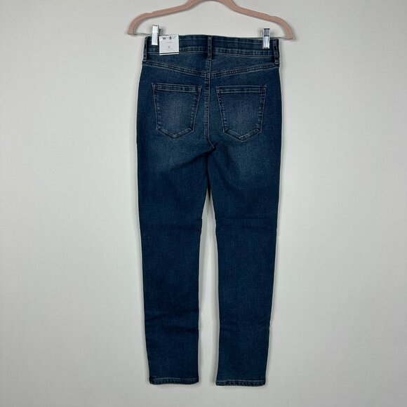 NWT White House Black Market High Rise Slim Jeans Ella Vintage 00 #WHBM18 - Picture 3 of 9